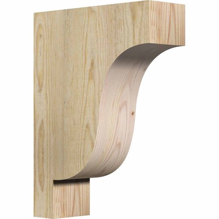 Ekena Millwork Newport Rough Sawn Corbel, Douglas Fir, 4"W x 12"D x 16"H COR04X12X16NEW00RDF